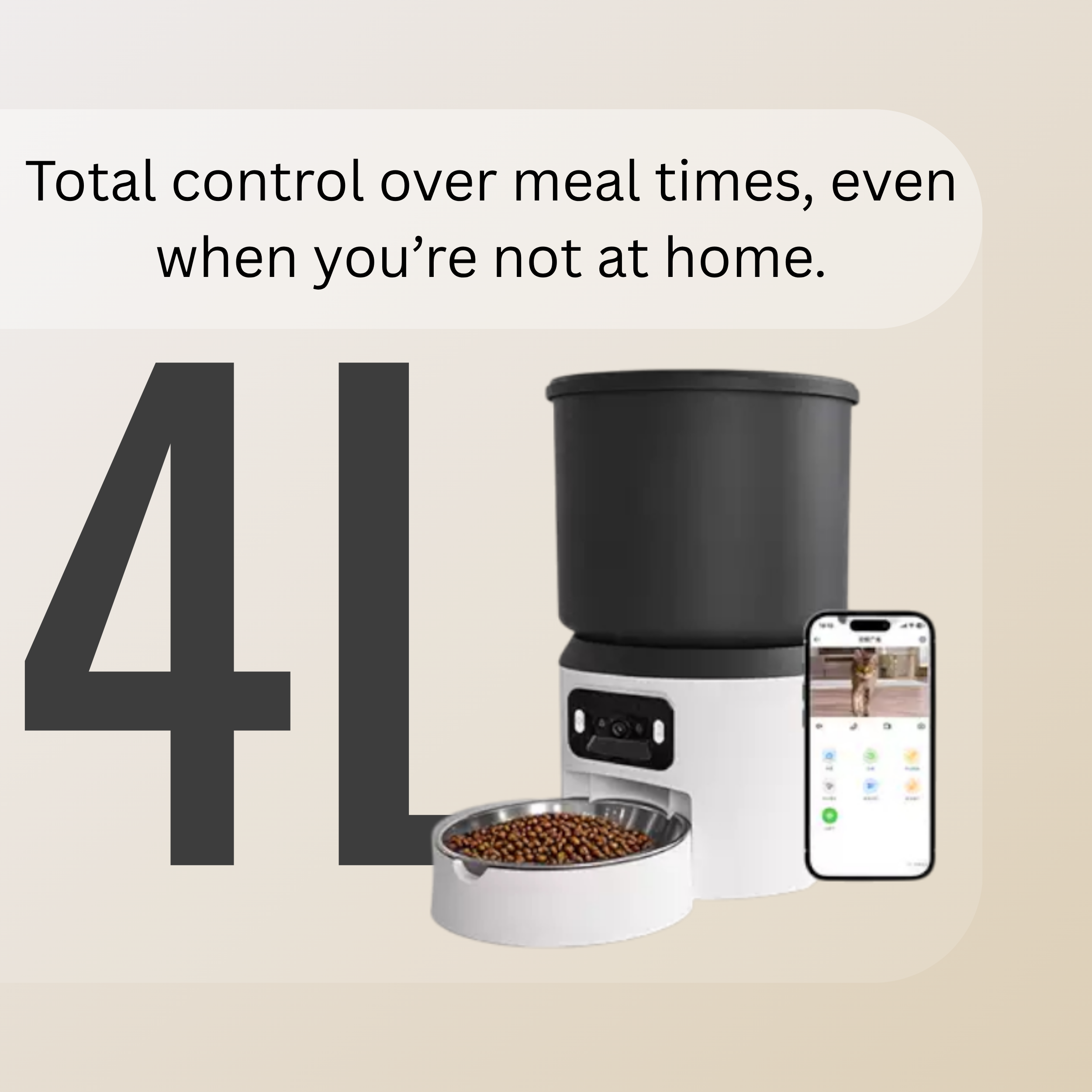 4L Smart Pet Feeder